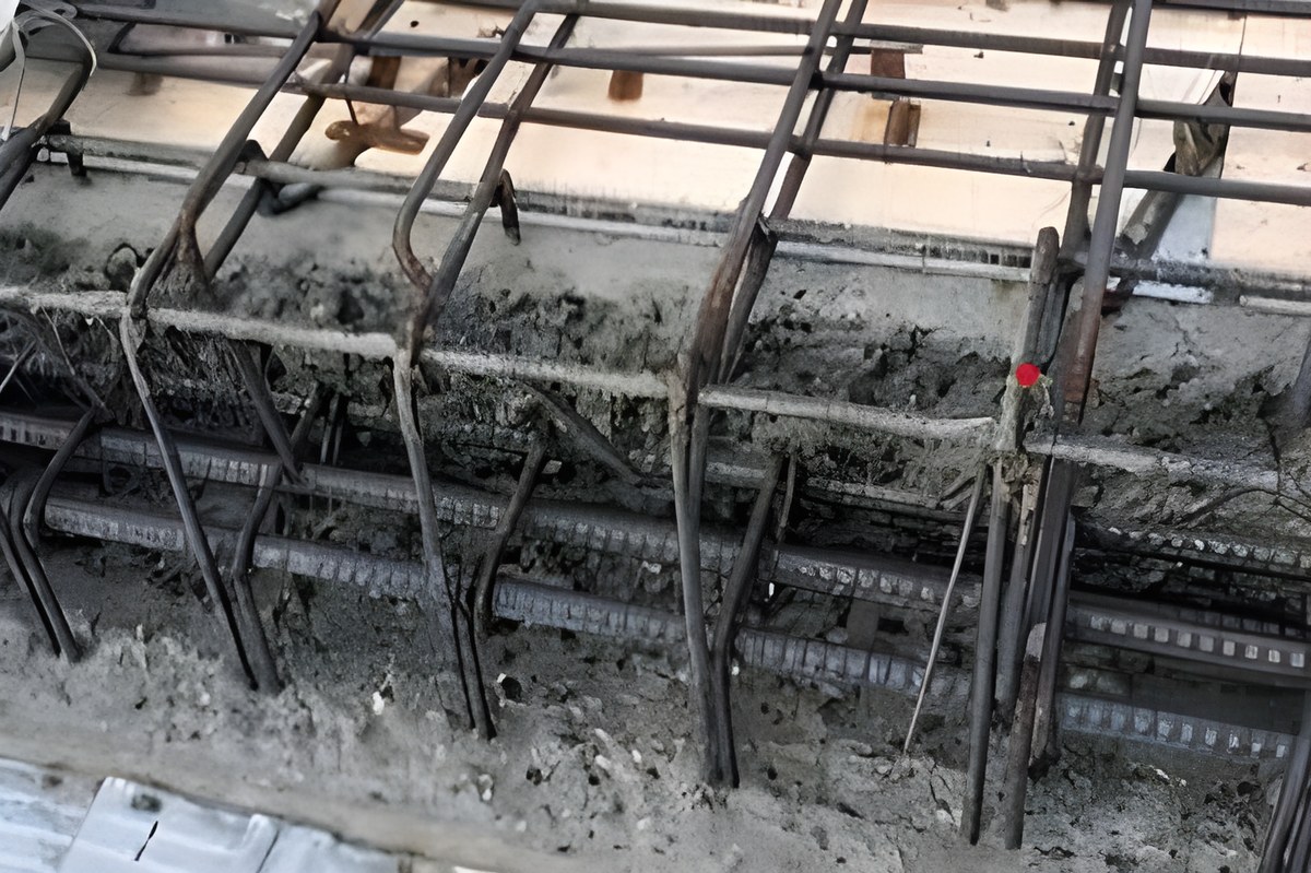 水斫り後の鉄筋