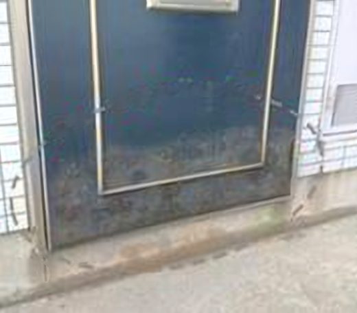 アルミ玄関ドア 補修前